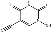 5-Pyrimidinecarbonitrile, 1,2,3,4-tetrahydro-1-hydroxy-2,4-dioxo- (9CI) 结构式