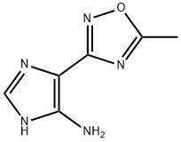 1H-Imidazol-4-amine,  5-(5-methyl-1,2,4-oxadiazol-3-yl)-  (9CI) 结构式