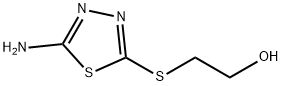 2-(5-Amino-[1,3,4]thiadiazol-2-ylsulfanyl)-ethanol Structure