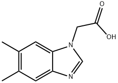 (5,6-DIMETHYL-1H-BENZIMIDAZOL-1-YL)ACETIC ACID Structure