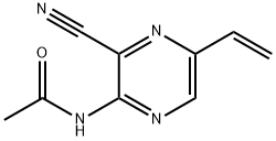 Acetamide,  N-(3-cyano-5-ethenylpyrazinyl)-  (9CI) Structure