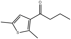 1-(2,5-ジメチル-3-チエニル)ブタン-1-オン 化学構造式