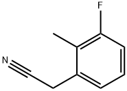 Benzeneacetonitrile, 3-fluoro-2-methyl- (9CI) 化学構造式