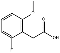 2-Fluoro-6-methoxyphenylaceticacid Struktur