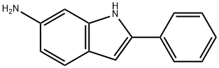 2-苯基-1H-吲哚-6胺 结构式