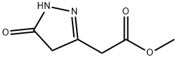 1H-Pyrazole-3-acetic  acid,  4,5-dihydro-5-oxo-,  methyl  ester Structure