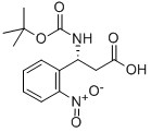 BOC-(R)-3-AMINO-3-(2-NITRO-PHENYL)-PROPIONIC ACID Struktur