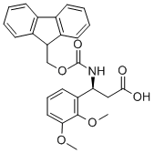 FMOC-(S)-3-AMINO-3-(2,3-DIMETHOXY-PHENYL)-PROPIONIC ACID 化学構造式