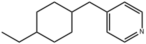 Pyridine, 4-[(4-ethylcyclohexyl)methyl]- (9CI) 化学構造式