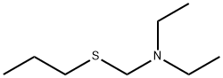 Ethanamine, N-ethyl-N-[(propylthio)methyl]- (9CI) 结构式