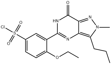 3-(6,7-Dihydro-2-Methyl-7-oxo-3-propyl-2H-pyrazolo[4,3-d]pyriMidin-5-yl)-4-ethoxy-benzenesulfonyl Chloride Struktur