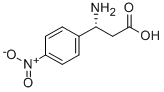 (R)-3-氨基-3-(4-硝基苯基)丙酸 结构式