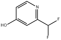 2-(DIFLUOROMETHYL)PYRIDIN-4-OL 结构式