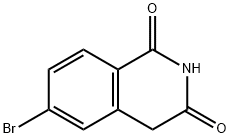 6-ブロモイソキノリン-1,3(2H,4H)-ジオン 化学構造式