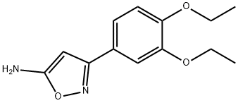 3-(3,4-二乙氧基苯基)-5-氨基异噁唑,501325-89-9,结构式