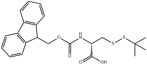 FMOC-D-CYS(STBU)-OH Struktur