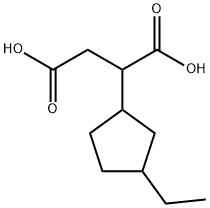 Butanedioic acid, (3-ethylcyclopentyl)- (9CI) Structure