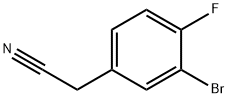 3-Bromo-4-fluorobenzeneacetonitrile Structure