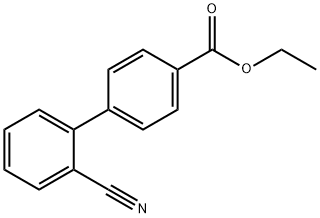 Ethyl 4-(2-cyanophenyl)benzoate 化学構造式