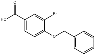 4-Benzyloxy-3-bromobenzoic acid 化学構造式