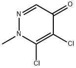 4(1H)-Pyridazinone,  5,6-dichloro-1-methyl- 结构式