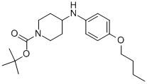 1-BOC-4-[(4-BUTOXYPHENYL)AMINO]-PIPERIDINE 结构式
