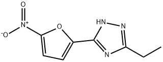3-Ethyl-5-(5-nitro-2-furanyl)-1H-1,2,4-triazole 结构式