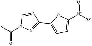 1-Acetyl-3-(5-nitro-2-furanyl)-1H-1,2,4-triazole,5019-61-4,结构式