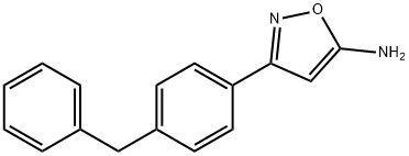 3-(4-BENZYL-PHENYL)-ISOXAZOL-5-YLAMINE Struktur