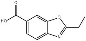 2-Ethylbenzoxazole-6-carboxylic Acid 化学構造式