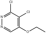 3,4-dichloro-5-ethoxypyridazine 化学構造式