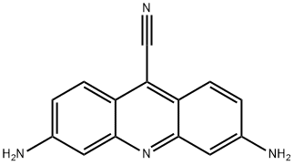 9-Acridinecarbonitrile,  3,6-diamino- Structure