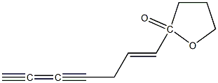 4,5-Dihydro-5-(1,2-heptadiene-4,6-diyn-1-yl)-2(3H)-furanone Struktur