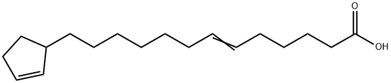 13-(2-Cyclopenten-1-yl)-6-tridecenoic acid 结构式