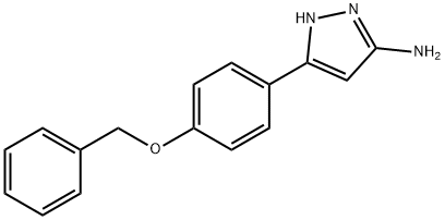 5-(4-BENZYLOXY-PHENYL)-2H-PYRAZOL-3-YLAMINE Struktur