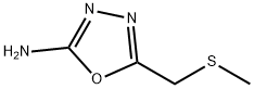 1,3,4-Oxadiazol-2-amine, 5-[(methylthio)methyl]- (9CI) Structure