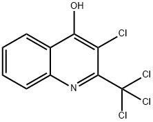 4-Quinolinol,  3-chloro-2-(trichloromethyl)- 化学構造式