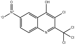 4-Quinolinol,  3-chloro-6-nitro-2-(trichloromethyl)- Structure