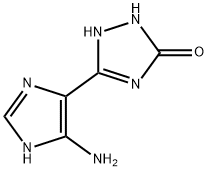 3H-1,2,4-Triazol-3-one,  5-(5-amino-1H-imidazol-4-yl)-1,2-dihydro- Struktur