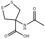 1,2-Dithiolane-4-carboxylicacid,4-(acetylamino)-(9CI) Structure