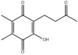 2,5-Cyclohexadiene-1,4-dione, 2-hydroxy-5,6-dimethyl-3-(3-oxobutyl)- (9CI) Structure