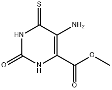 4-Pyrimidinecarboxylicacid,5-amino-1,2,3,6-tetrahydro-2-oxo-6-thioxo-,methylester(9CI)|