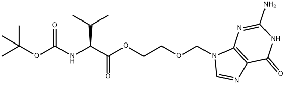 N-t-Boc-valacyclovir 化学構造式