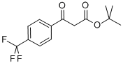 BETA-OXO-4-(TRIFLUOROMETHYL)-BENZENEPROPANOIC ACID 1,1-DIMETHYLETHYL ESTER 化学構造式