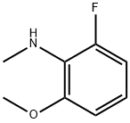 Benzenamine, 2-fluoro-6-methoxy-N-methyl- (9CI) 化学構造式