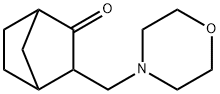 3-(モルホリノメチル)ビシクロ[2.2.1]ヘプタン-2-オン 化学構造式