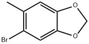5-溴-6-甲基-1,3-苯并二氧戊环, 5025-53-6, 结构式