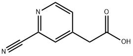 2-(2-氰基吡啶-4-基)乙酸 结构式