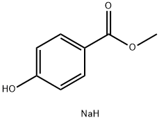 对羟基苯甲酸甲酯钠,5026-62-0,结构式
