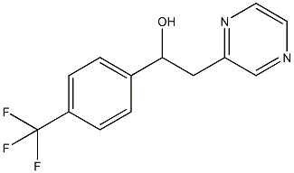 2-(吡嗪-2-基)-1-(4-(三氟甲基)苯基)乙烷-1-醇 结构式